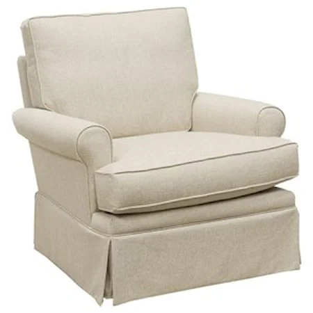 Swivel Chair with Skirted Base